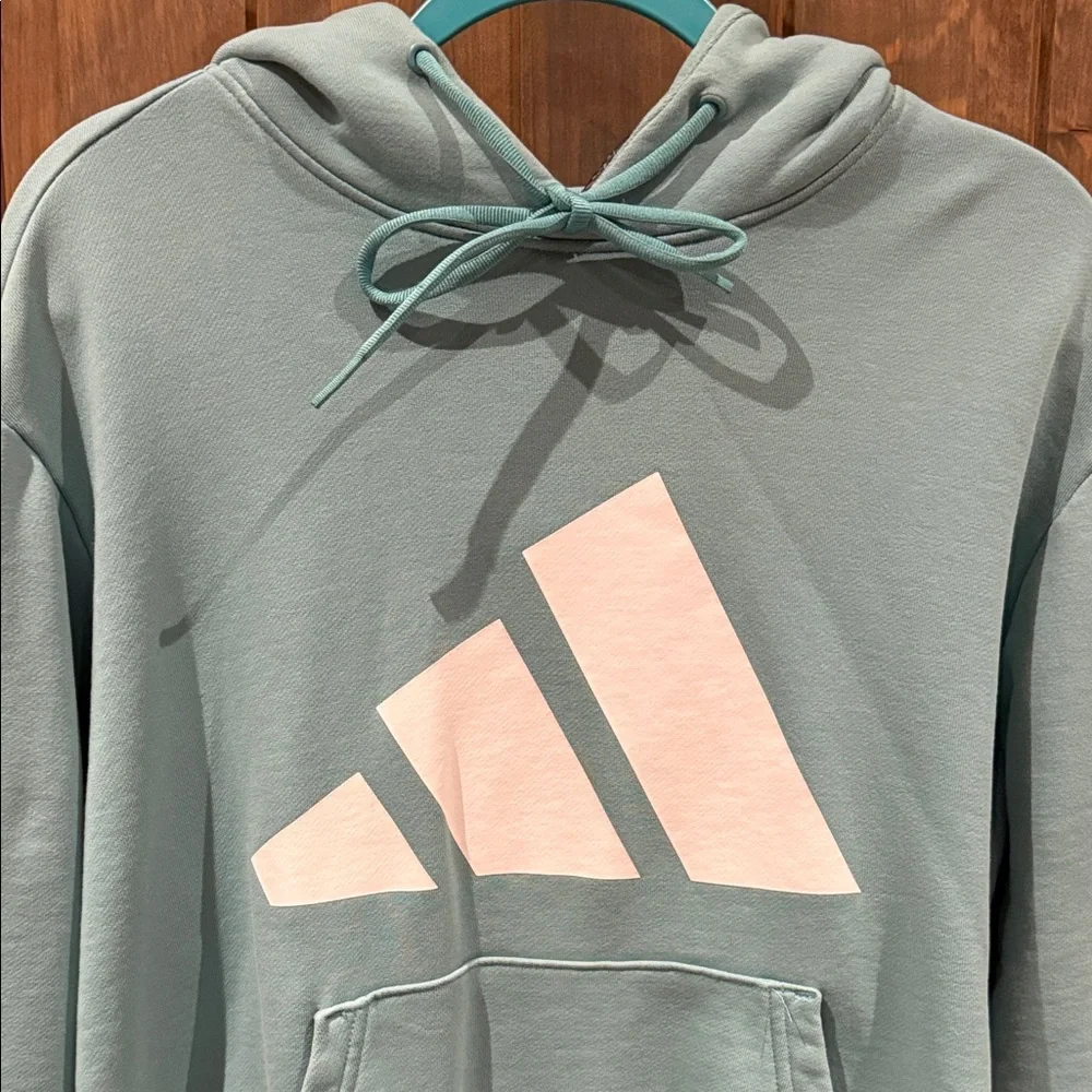 Teal Hoodie with White Logo - Picture 2 of 4